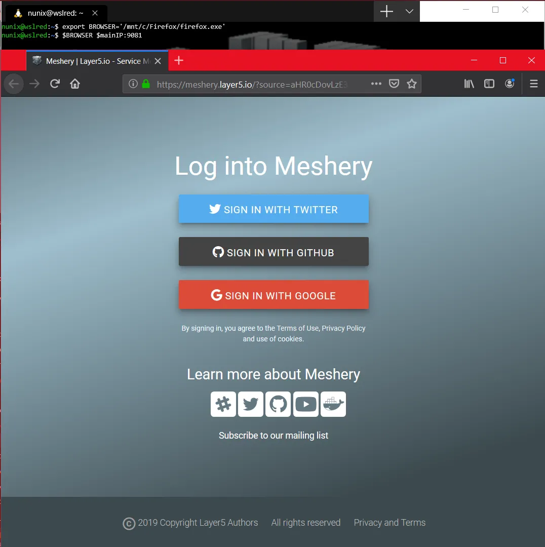 wslmesherylogin